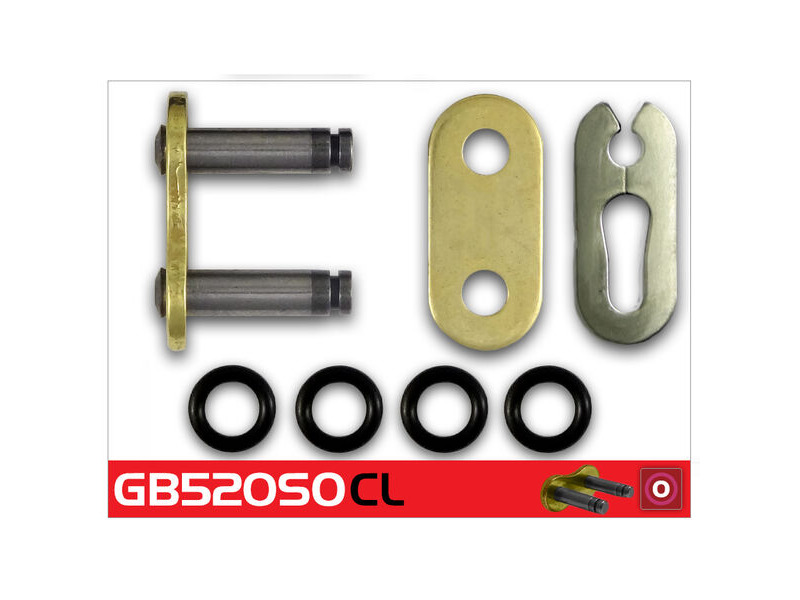 RK CHAINS GB520SO-CL Gold O-Ring Con Clip Link click to zoom image
