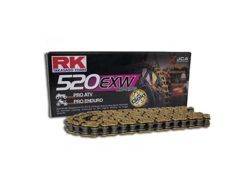 RK CHAINS GB520EXW-108 Gold XW-Ring Chain click to zoom image