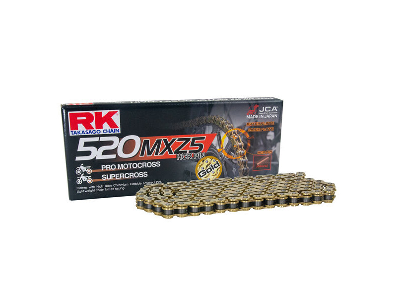 RK CHAINS GB520MXZ5-114 Gold Pro MX Chain click to zoom image