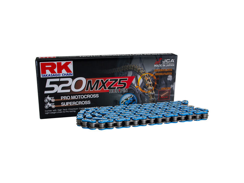 RK CHAINS BB520MXZ5-120 Blue Pro MX Chain click to zoom image