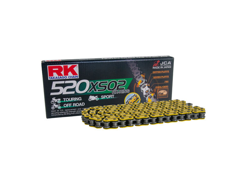 RK CHAINS YY520XSO2-114 Yellow RX-Ring Chain - Special Order click to zoom image