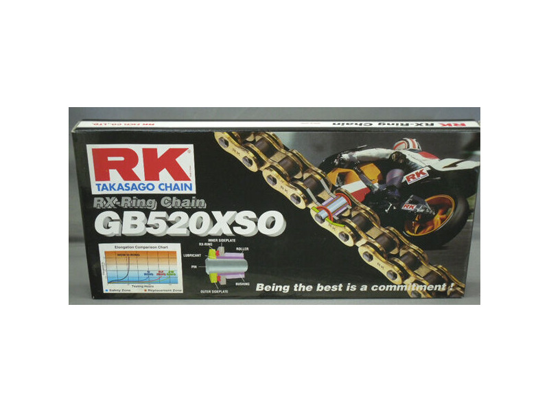 RK CHAINS GB520XSO X 108 CHAIN GOLD [RX] click to zoom image