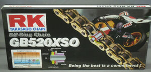 RK CHAINS GB520XSO X 108 CHAIN GOLD [RX] 