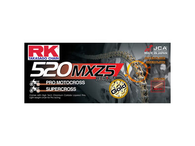 RK CHAINS GB520MXZ5 X 118 CHAIN GOLD