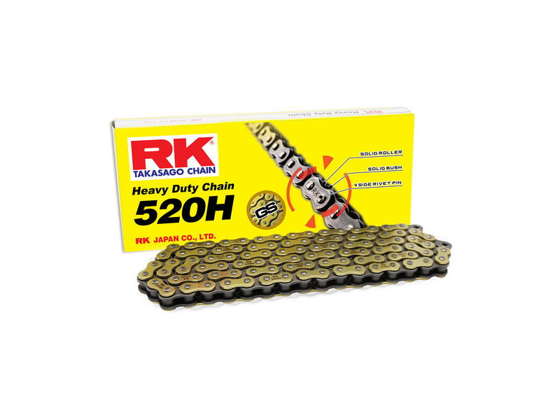 RK CHAINS GS520H-112 Gold Heavy Duty Chain click to zoom image