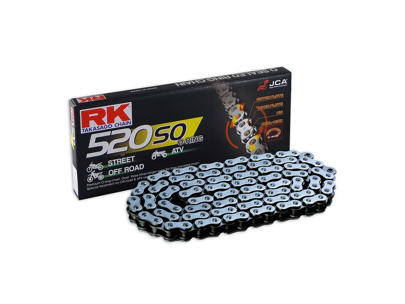 RK CHAINS 520SO-116 O-Ring Clip Link Chain - Off Road click to zoom image