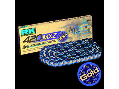 RK CHAINS GB420MXZ4-128 Gold Pro MX Chain