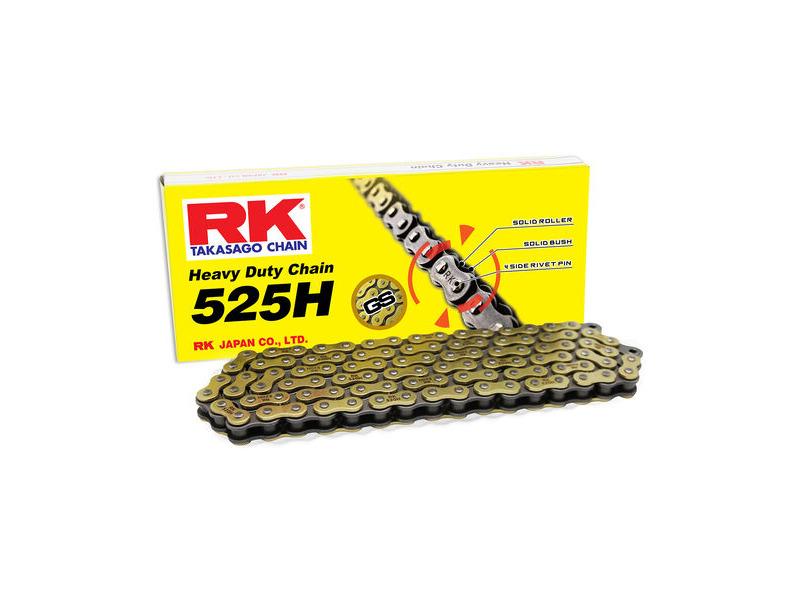 RK CHAINS GS525H-118 Gold Heavy Duty Chain click to zoom image
