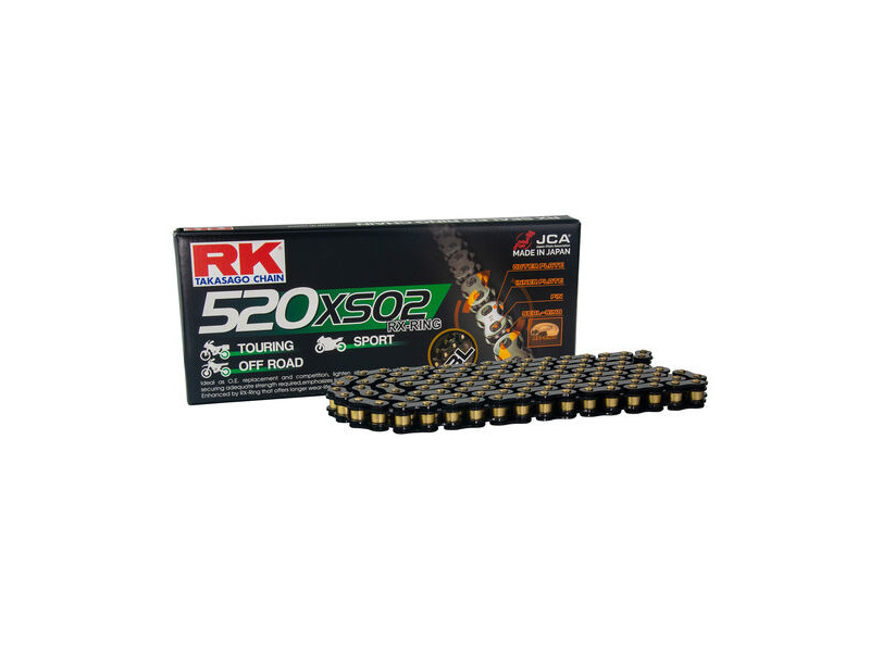 RK CHAINS BL520XSO2-104 Black Scale RX-Ring Chain click to zoom image