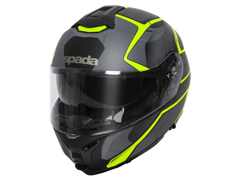 SPADA Helmet Orion Slate Matt Black/Yellow click to zoom image