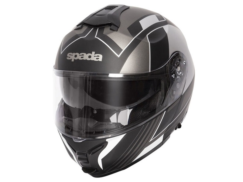 SPADA Helmet Orion Whip Matt Black/Silver click to zoom image