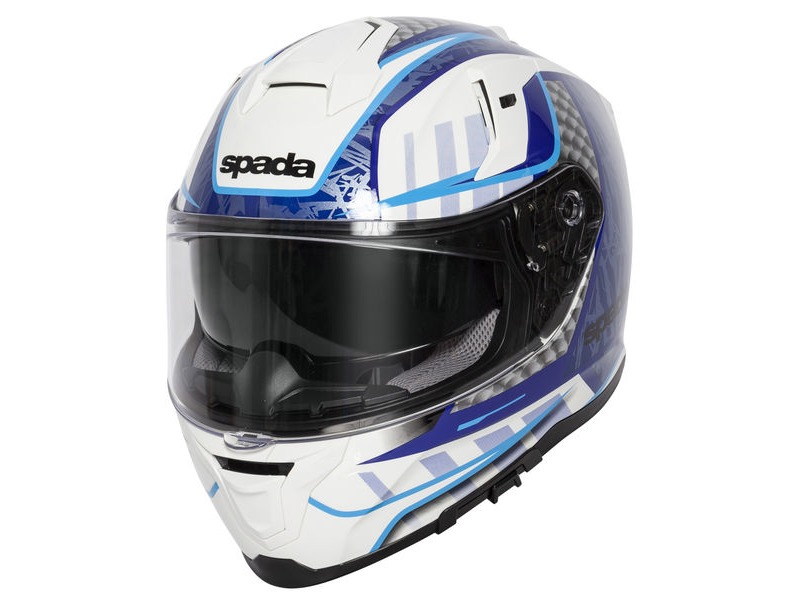 SPADA Helmet SP1 Raptor White/Blue click to zoom image