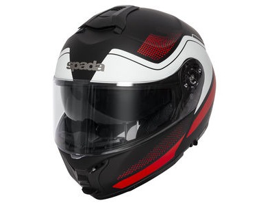 SPADA Helmet Orion Pixel Matt Black/Red/White