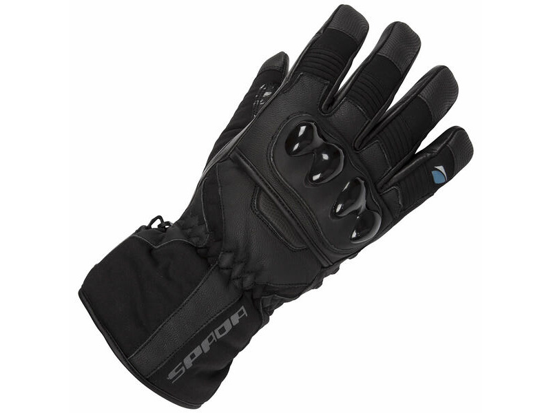 SPADA Leather Gloves Shadow CE WP Black click to zoom image