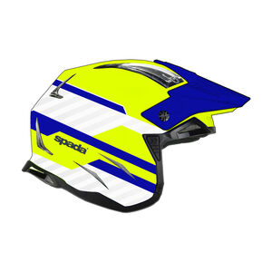 SPADA Helmet Rock 06 Pilot Blue White Flou 