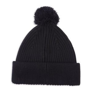 SPADA Bobble Beanie Black click to zoom image