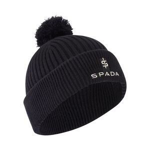 SPADA Bobble Beanie Black 