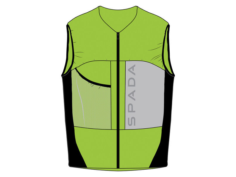 SPADA Spark Hi-Vis Vest Yellow click to zoom image