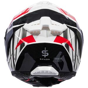 SPADA SP18 Strike White/Black/Red Helmet click to zoom image