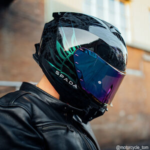 SPADA SP18 Chameleon Dark Helmet click to zoom image