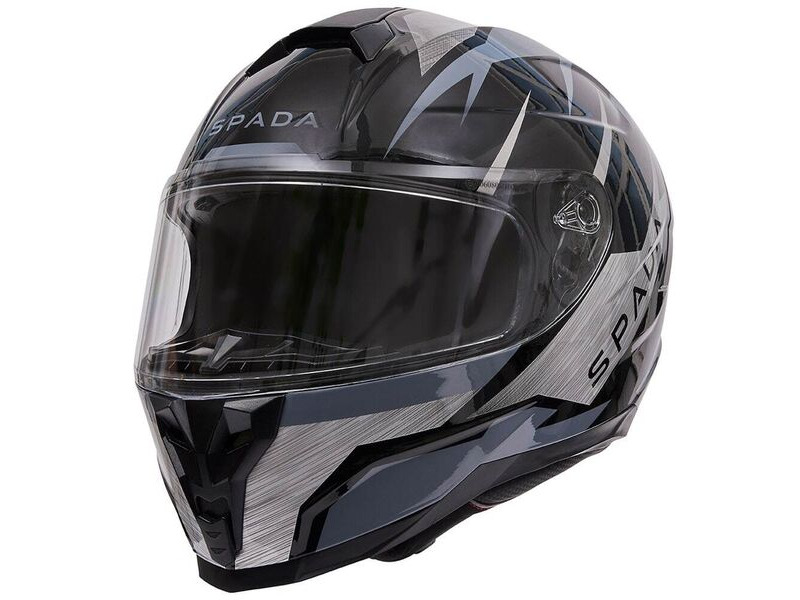 SPADA Raiden 2 Thunder Black/Grey Helmet click to zoom image