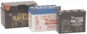 YUASA Batteries YB3L-B With Acid 