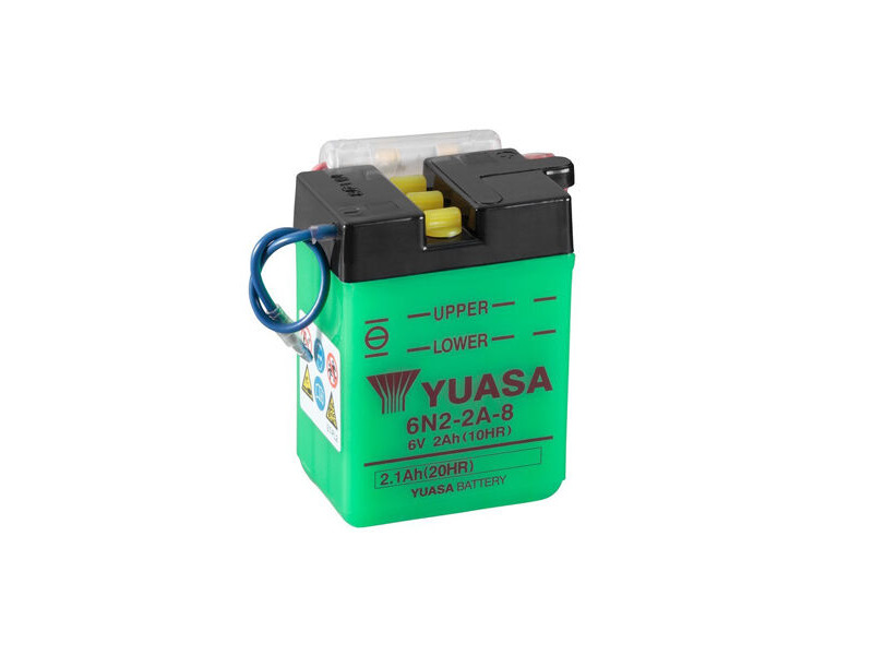 YUASA 6N2-2A-8-6V - Dry Cell, No Acid Pack click to zoom image