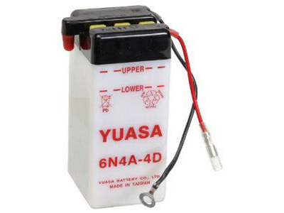 YUASA 6N4A-4D-6V - Dry Cell, No Acid Pack