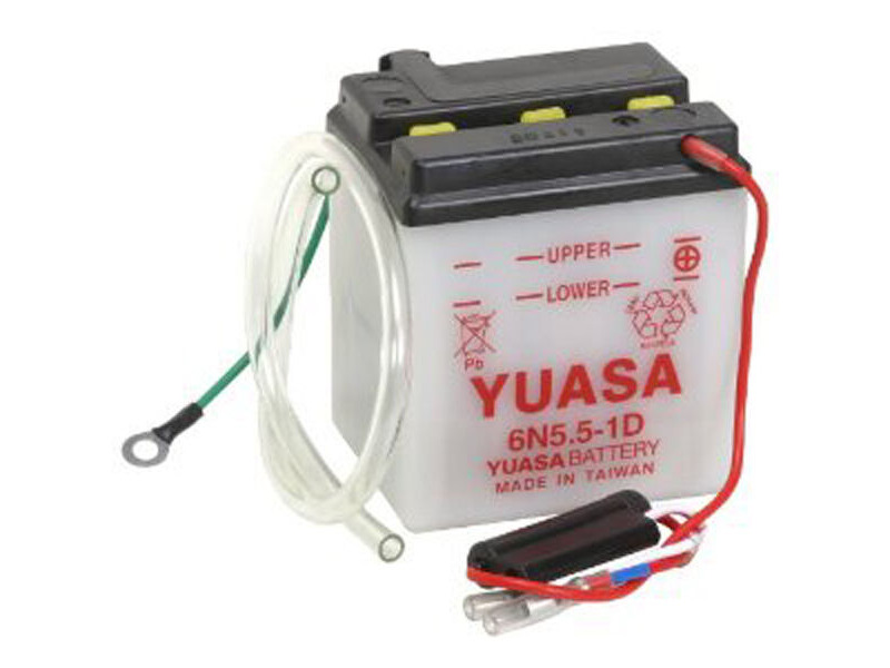 YUASA 6N5.5-1D-6V - Dry Cell, No Acid Pack click to zoom image