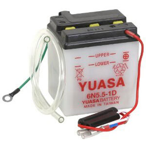 YUASA 6N5.5-1D-6V - Dry Cell, No Acid Pack 
