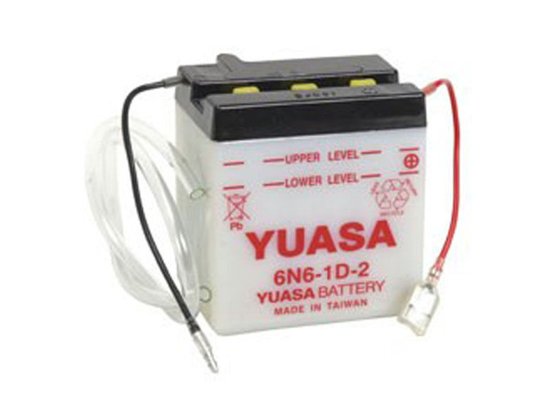 YUASA 6N6-1D-2-6V - Dry Cell, No Acid Pack click to zoom image