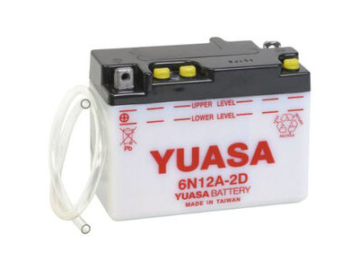 YUASA 6N12A-2D-6V - Dry Cell, No Acid Pack
