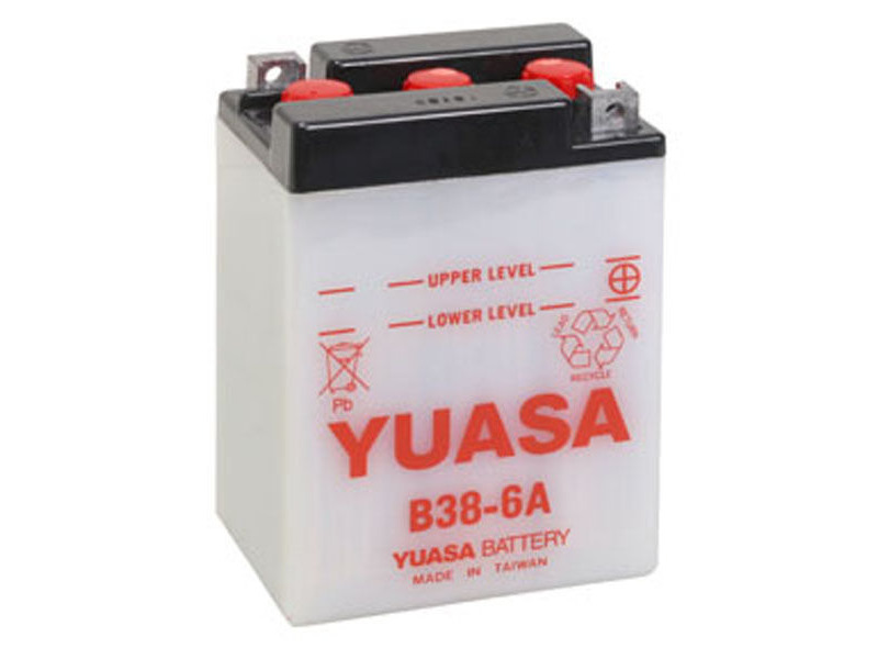 YUASA B38-6A-6V - Dry Cell, No Acid Pack click to zoom image