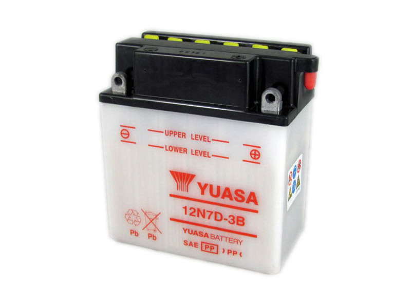 YUASA 12N7D-3B-12V - Dry Cell, No Acid Pack click to zoom image