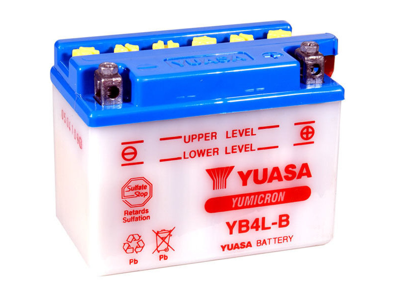 YUASA YB4LB-12V YuMicron - Dry Cell, Includes Acid Pack click to zoom image