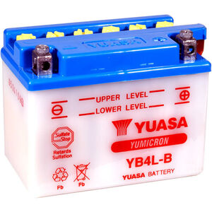 YUASA YB4LB-12V YuMicron - Dry Cell, Includes Acid Pack 