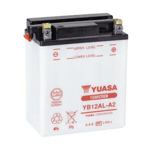 YUASA YB12ALA2-12V YuMicron - Dry Cell, Includes Acid Pack 