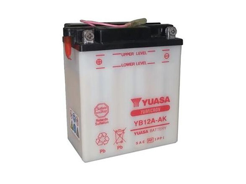 YUASA YB12AAK-12V YuMicron - Dry Cell, No Acid Pack with Sensor click to zoom image