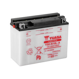 YUASA Y50N18LA3-12V YuMicron - Dry Cell, No Acid Pack 