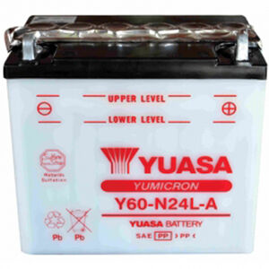 YUASA Y60N24LA-12V YuMicron - Dry Cell, Includes Acid Pack 