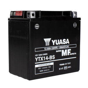 YUASA YTX14BS-12V MF VRLA - Dry Cell, Includes Acid Pack 
