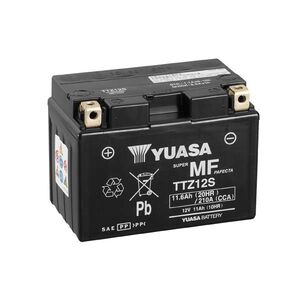 YUASA TTZ12S-12V MF VRLA - Dry Cell, Includes Acid Pack 