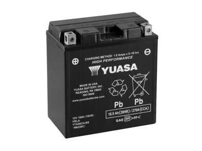 YUASA YTX20CHBS-12V High Performance MF VRLA - Dry Cell, Includes Acid Pack