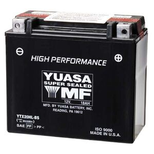 YUASA YTX24HLBS-12V High Performance MF VRLA - Dry Cell, Includes Acid Pack 