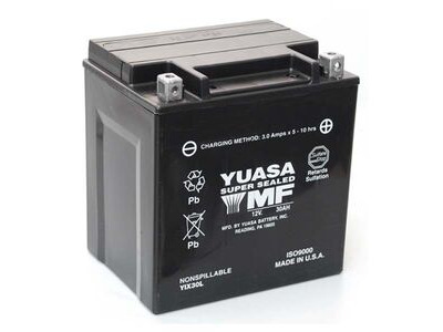 YUASA YIX30LBS-12V High Performance MF VRLA - Dry Cell, Includes Acid Pack