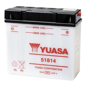 YUASA 51814-12V YuMicron DIN - Dry Cell, Includes Acid Pack 