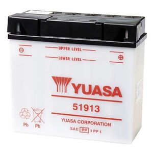 YUASA 51913-12V YuMicron DIN - Dry Cell, Includes Acid Pack 