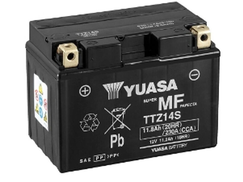 YUASA TTZ14S (WC) 12V Factory Activated MF VRLA Battery click to zoom image