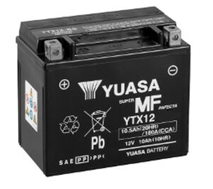 YUASA YTX12 (WC) 12V Factory Activated MF VRLA Battery 