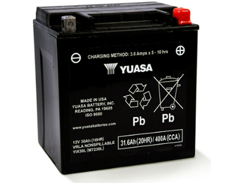 YUASA YIX30L (WC) 12V Factory Activated High Performance MF VRLA Battery click to zoom image